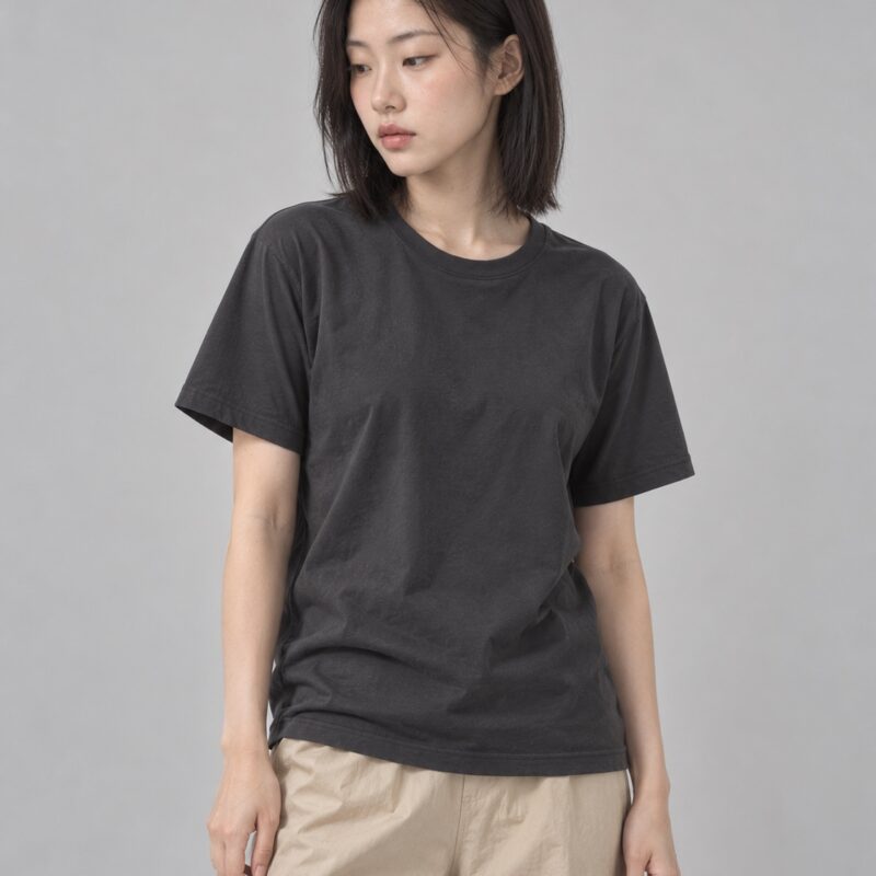 16수 면 반팔 티셔츠 착용 컷